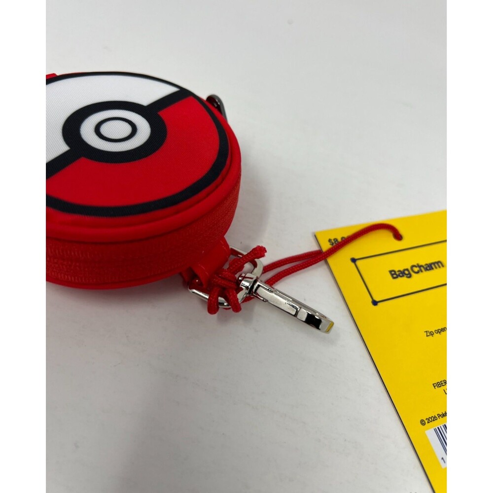 Pokemon x Target PokeBall Red Bag Charm Target 30th Anniversary - Picture 4 of 6